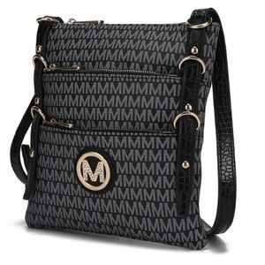 Black Venna Signature Crossbody Bag